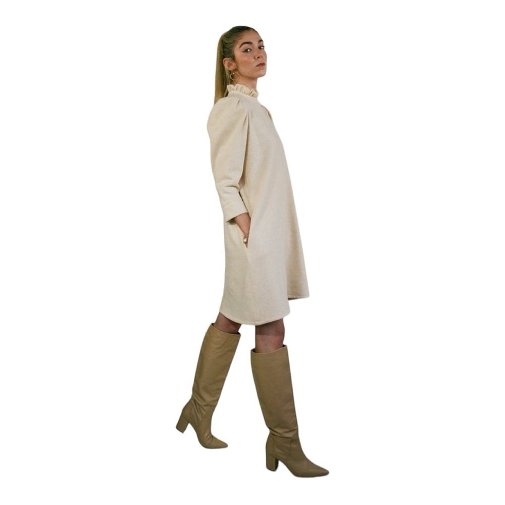 Eliza Faulkner Luella Sweater Ivory Cream Dress S